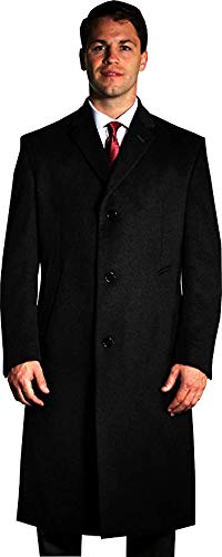 Premium Black Sander Topcoat for Men - Long & Extra Long Sizes - Ideal for Work, Outdoor Activities & Formal Events
