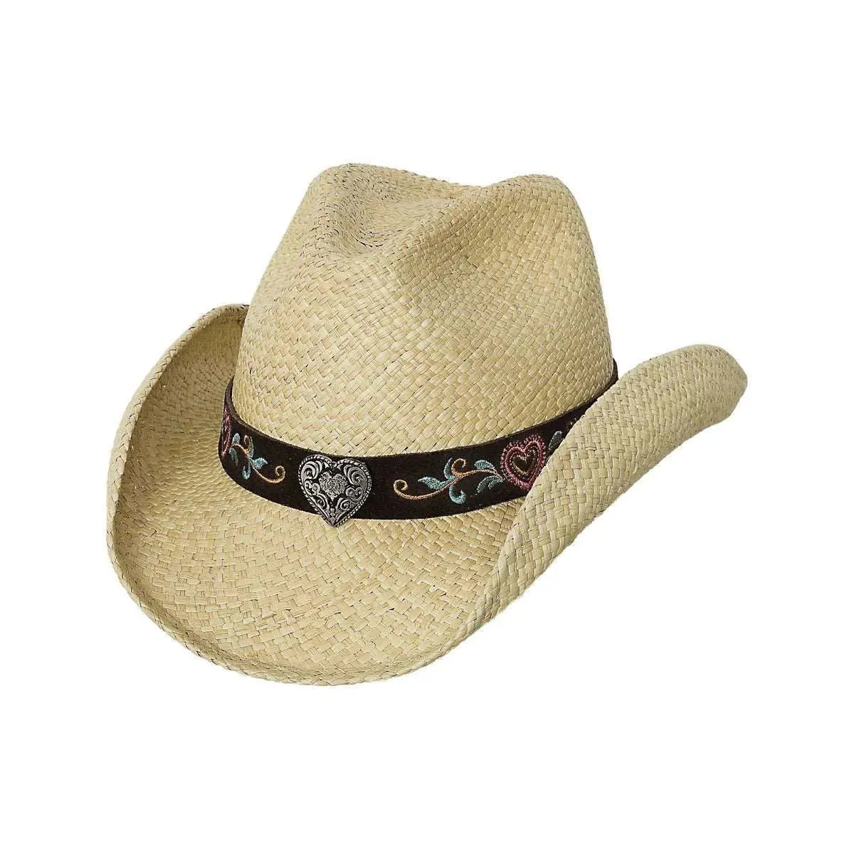 Bullhide Crazy For You Kids' Straw Cowgirl Hat - Western Style Sun Hat for Girls & Boys - Perfect for Rodeo, Halloween, and Outdoor Play