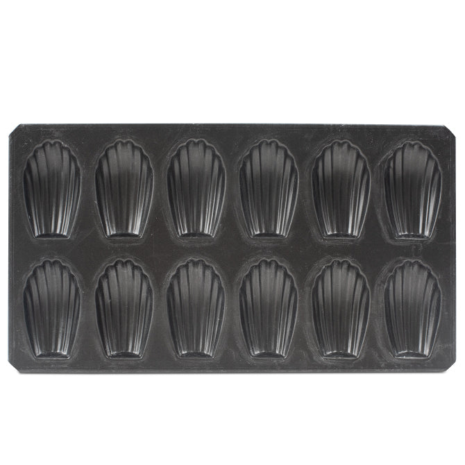 Premium Madeleine Biscuit Baking Pan - 12 Cavities, 3 Inch Non-Stick Mold for Perfect French Tea Cakes | Ideal for Home Baking, Tea Parties & Gift Giving