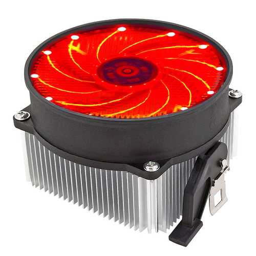 12V RGB LED CPU Cooling Fan - Quiet PC Heatsink Cooler with Blue Red Green Lights for Gaming & Office Computers - Perfect for Overclocking & Heat Management