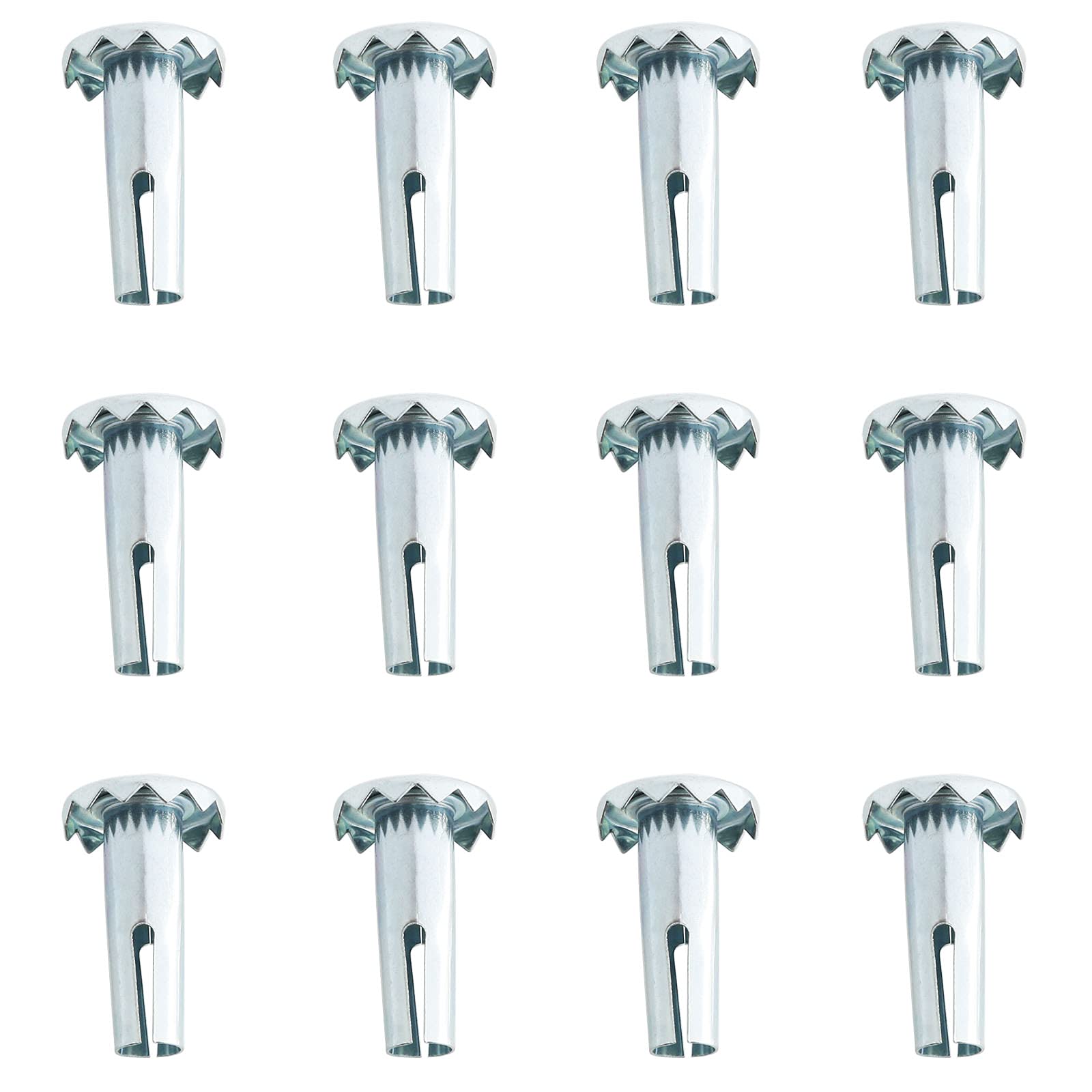 Heyous 12PCS Metal Caster Stem Sleeve Socket - 0.35