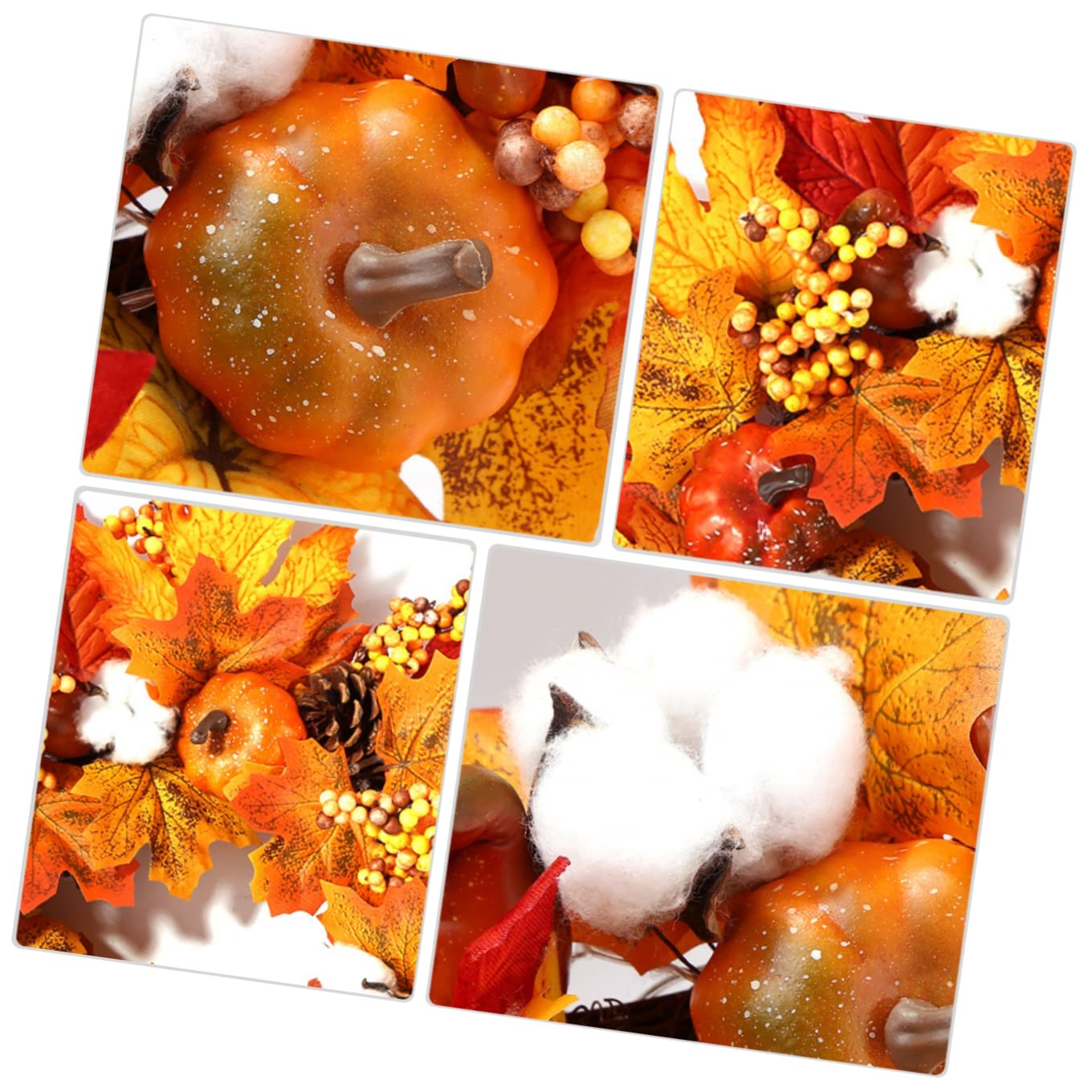 COHEALI Elegant Floral Wreath for Windows - Halloween & Christmas Decorations | Seasonal Home Decor for Doors, Weddings, Thanksgiving & Festive Celebrations