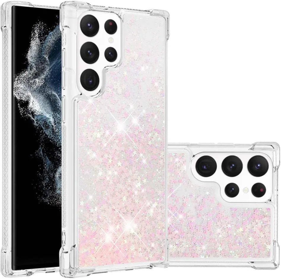 Luxury Sparkle Bling Shockproof Case for Samsung Galaxy S23 Ultra - Glitter Protective Cover with Slim Fit Design, Soft TPU Back & Reinforced Bumper | Perfect for Women, Girls & Fashion Lovers | Ideal for Daily Use, Parties & Special Occasions