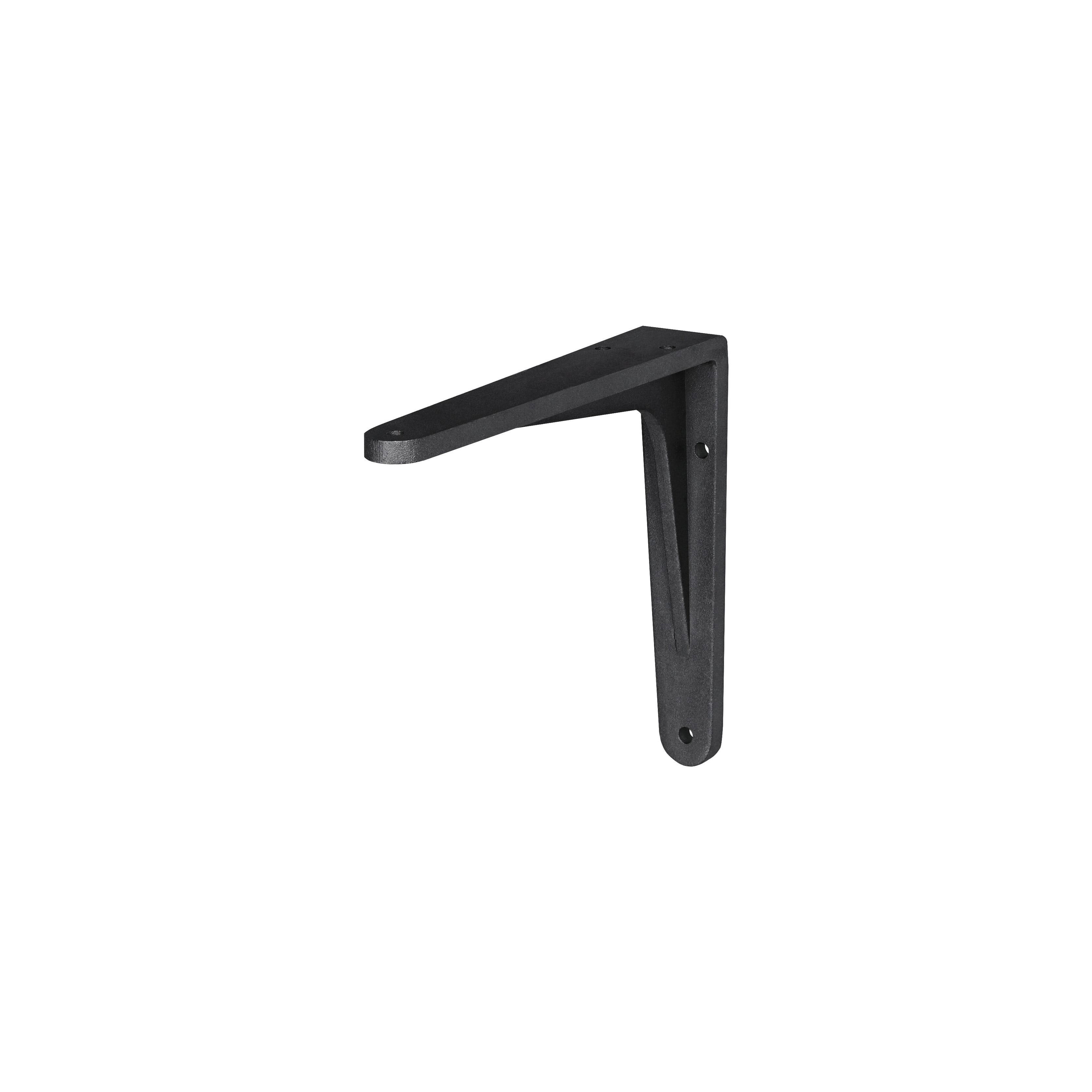 Heavy Duty HERAKLES Shelf Bracket - 6 Inch Steel L Brackets for Floating Shelves, Wall Mounted Shelving (Set of 4) - Perfect for Home Storage, Garage Organization & DIY Bookshelf Projects