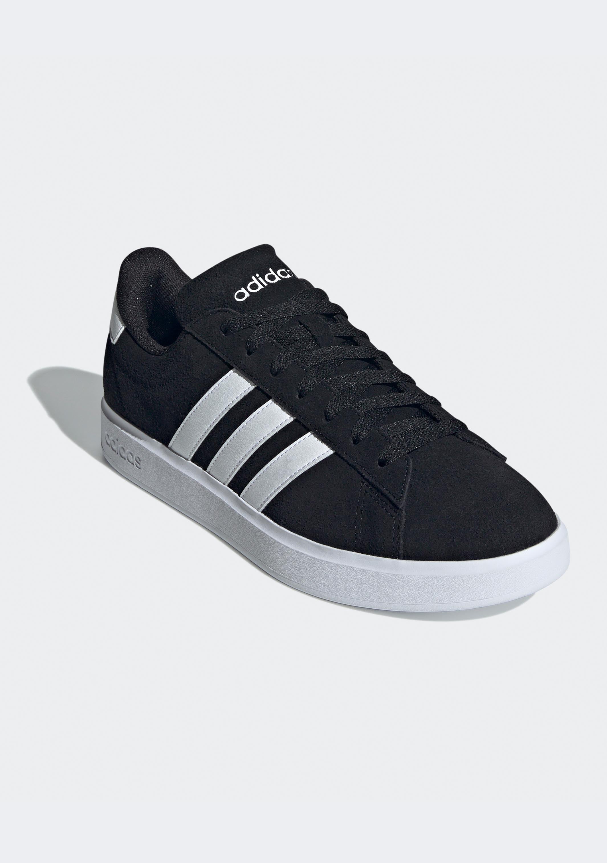 Adidas Men's Grand Court 2.0 Sneakers - Classic White Tennis Shoes for Men | Comfortable Casual & Athletic Wear for Gym, Running, and Everyday Use