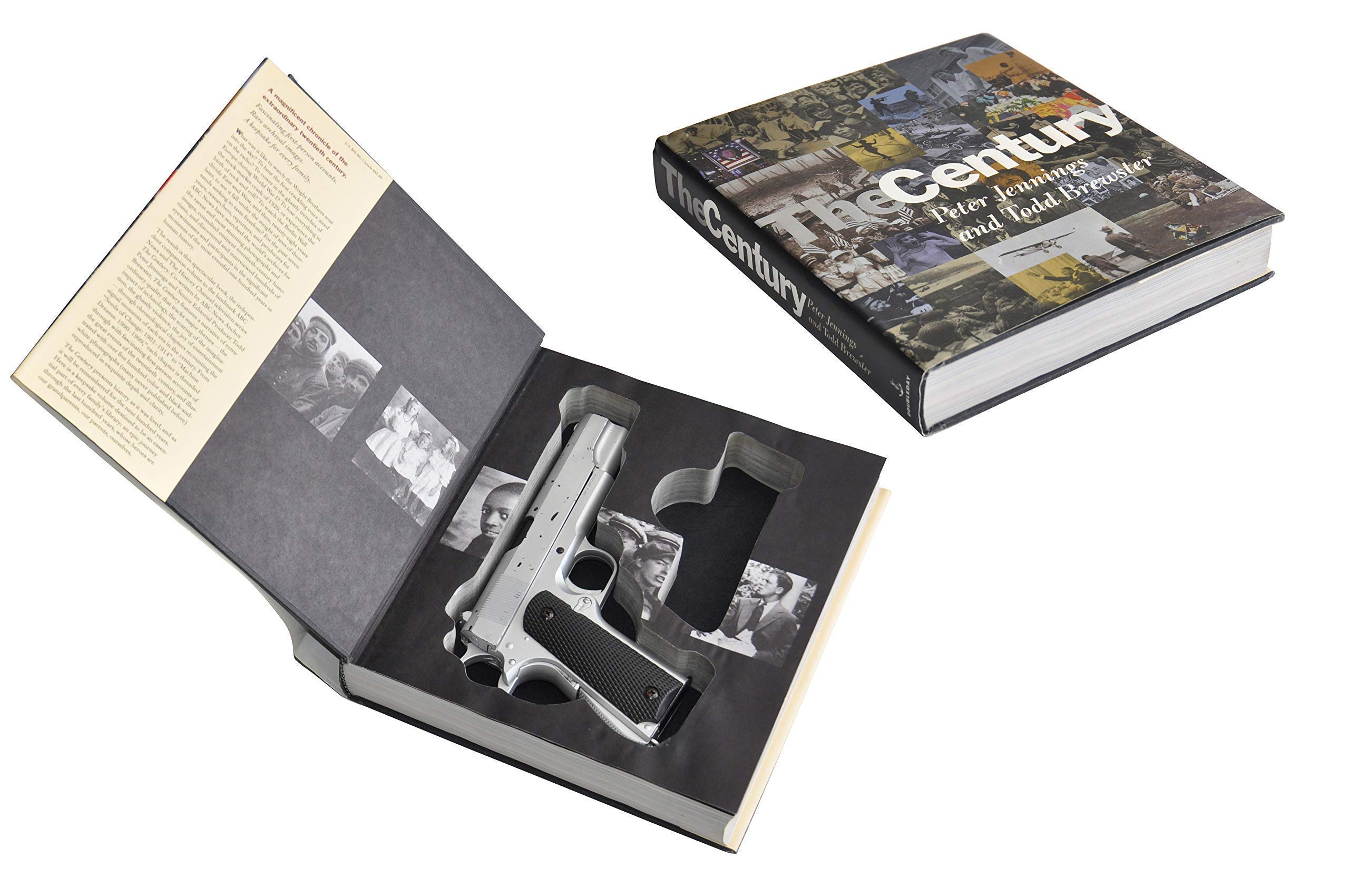 Book Safe for 1911 Handguns - Hidden Gun Storage Box for Home & Car Security | Discreet Concealed Carry Solution | Perfect for Bedside, Office, or Vehicle Use