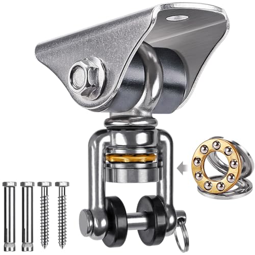 Silver ( 1 Pack 360° Bearing Swing Hanger )
