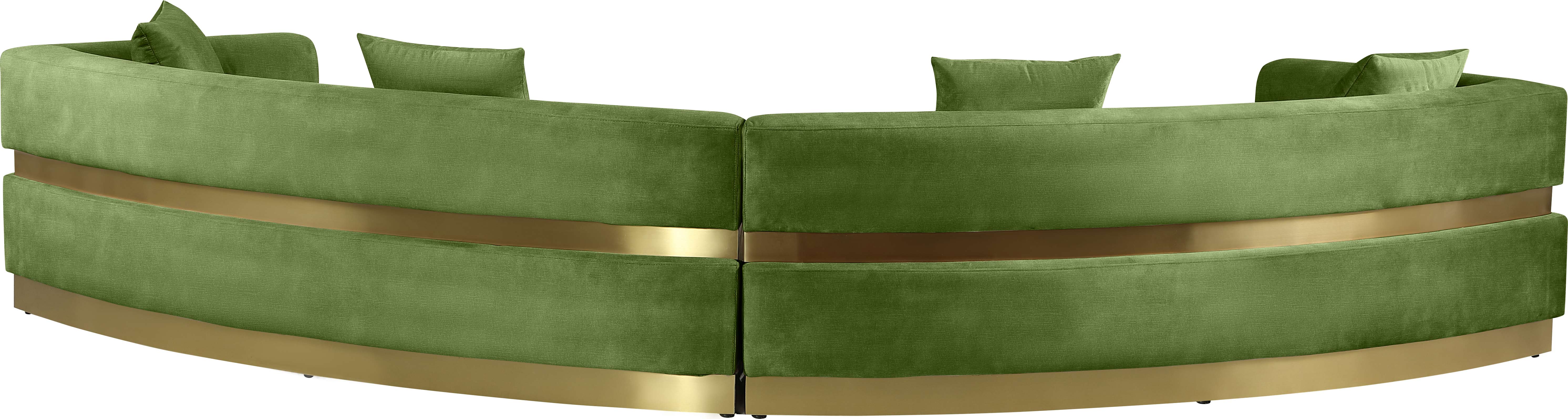 Belsa Velvet 2-Piece Sectional Sofa Set - Modern L-Shaped Couch with Soft Velvet Upholstery for Living Room, Lounge & Family Room Comfort