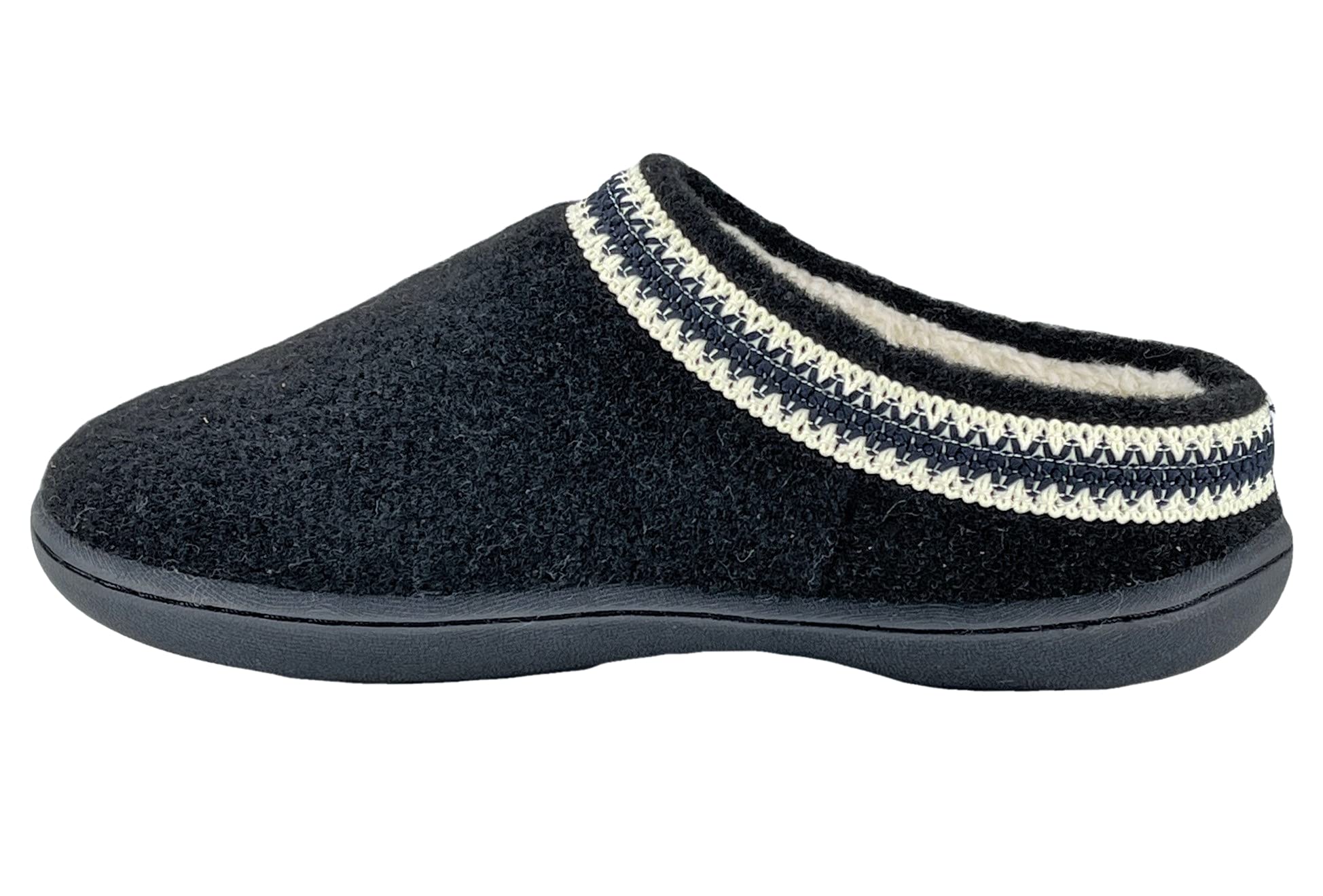 Clarks Women's Wool Felt Clog Slippers JMH1319T - Warm & Cozy Plush Faux Fur Lined Indoor/Outdoor House Shoes - Perfect for Winter Comfort at Home, Office or Quick Errands