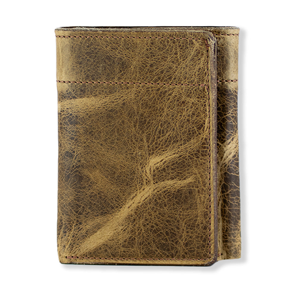 Premium Fontana Bison Trifold Wallet - Slim RFID Blocking Leather Wallet for Men - Perfect for Travel, Business & Everyday Use