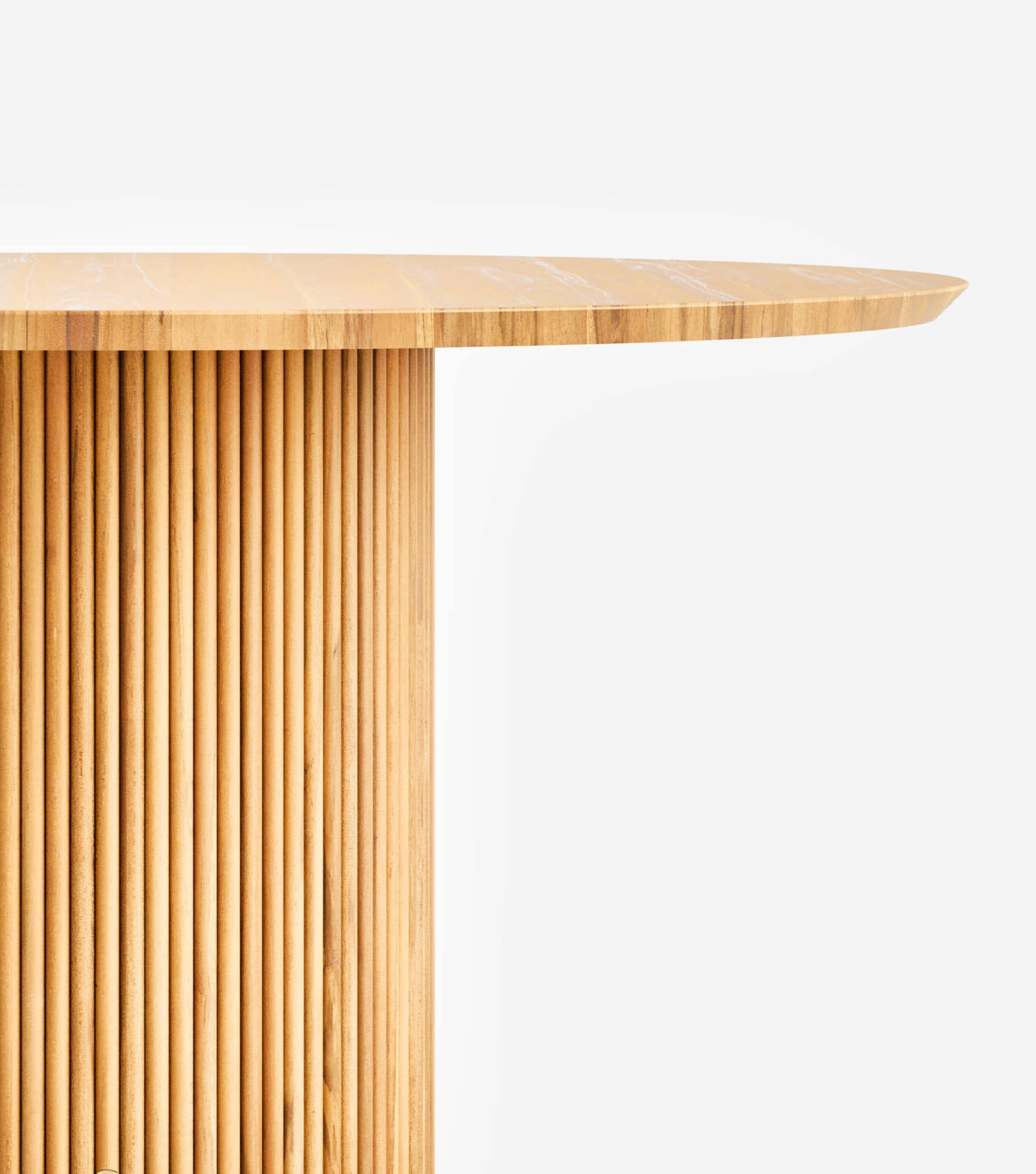 Granada Round Dining Table - Modern Wooden Kitchen Table for 4-6 People - Perfect for Small Spaces, Breakfast Nook & Cozy Family Meals