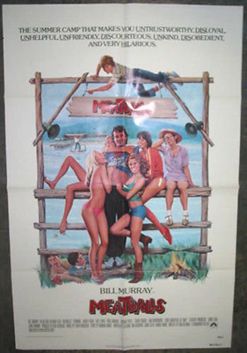 Original U.S. One-Sheet Movie Poster - Meatballs (1979) Bill Murray Vintage Film Memorabilia for Home Theater Decor & Collector's Display
