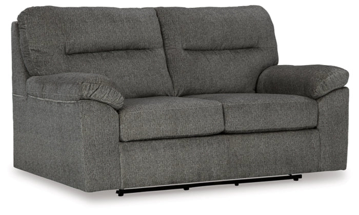 Bindura Glider Loveseat - Comfortable Small Space Gliding Chair for Nursery, Living Room & Patio - Perfect for Breastfeeding, Relaxing & Reading