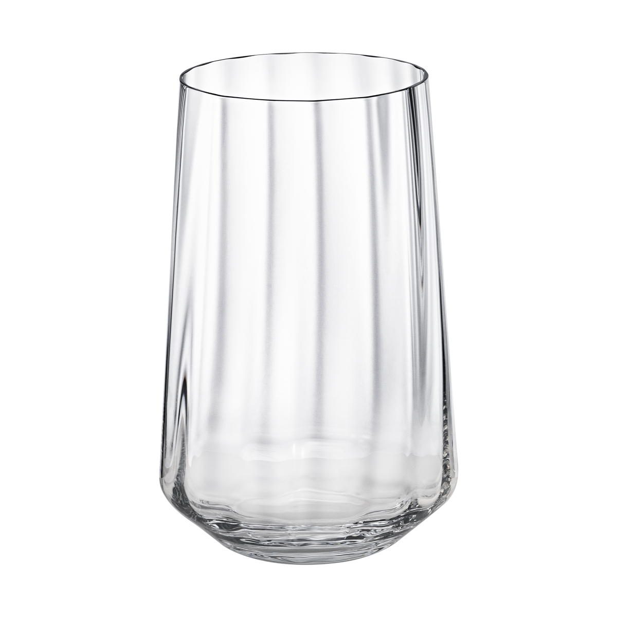 Premium Bernadotte Tall Tumbler Glasses - Set of 6 Crystal Clear Drinking Glasses for Cocktails, Iced Coffee & Smoothies - Elegant Glassware for Home Bar, Dinner Parties & Everyday Use