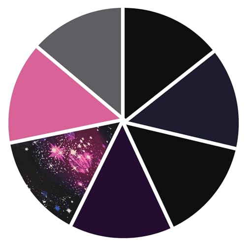 01 Black*2/ Navy Blue/ Dark Grey/ Purple/ Pink/ Galaxy Print