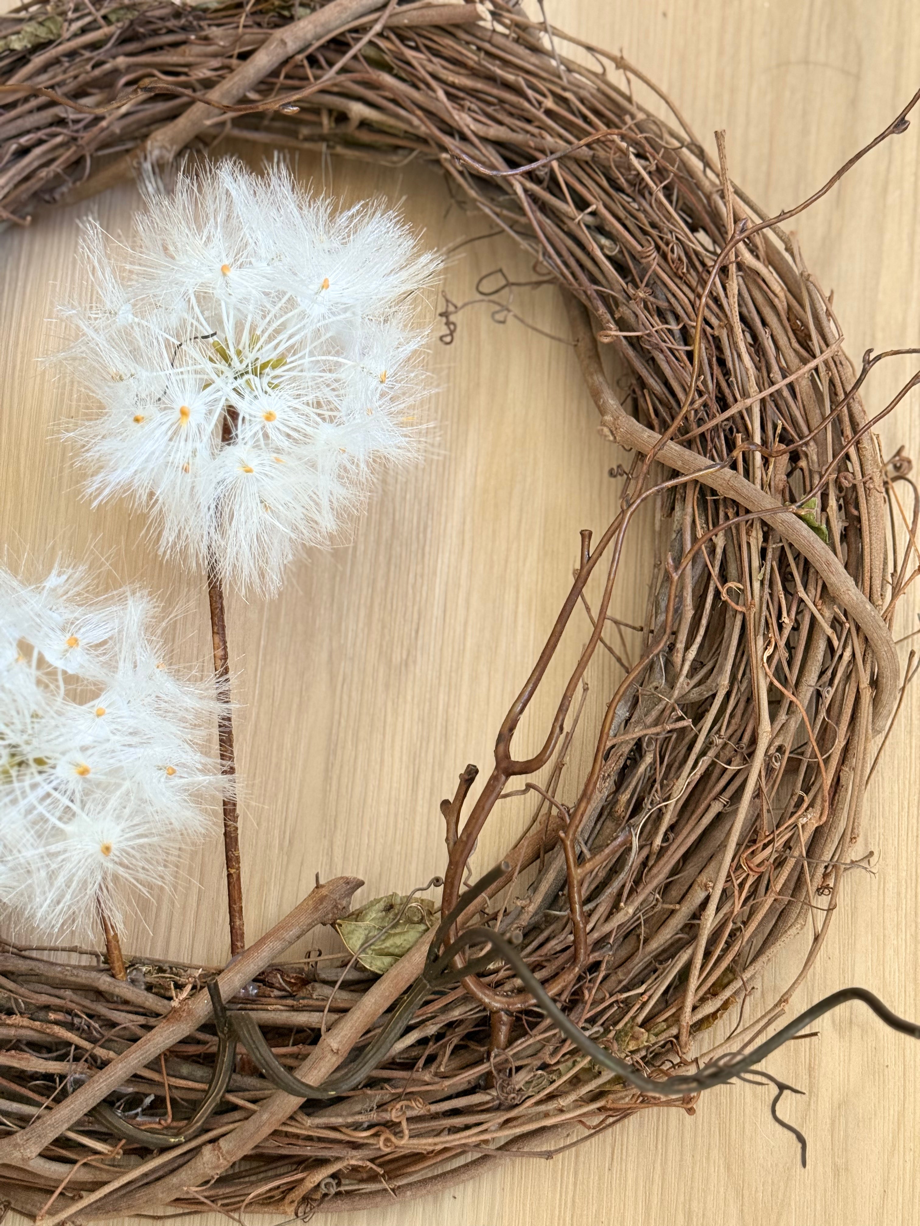 Windy Wreath - Elegant Floral Wreath for Home Decor, Front Door, and Seasonal Celebrations