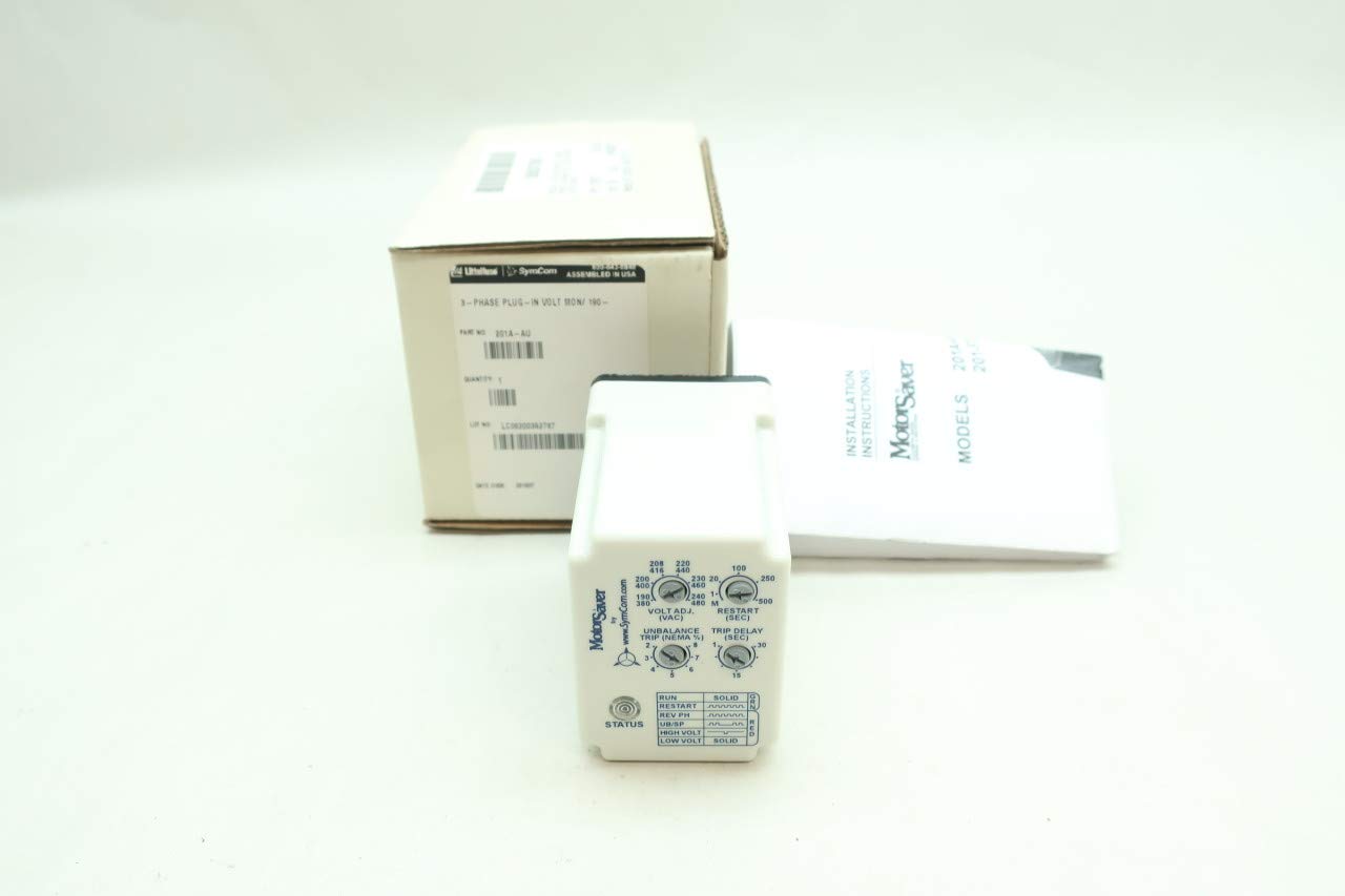 Motorsaver Voltage Monitor Relay 190-480V AC 240V AC - D654294 - Industrial Motor Protection for Pumps, Compressors & HVAC Systems