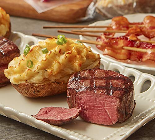 Premium Beef Filets - Burgers' Smokehouse Fork Tender Steaks (Four 8 oz) | Perfect for Grilling, BBQ Parties & Family Dinners