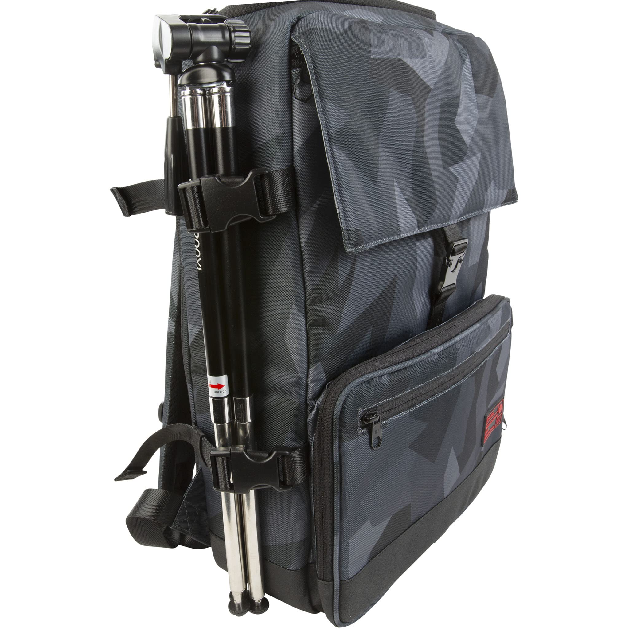 HEX Ranger BACKLOADER Tactical Backpack - Glacier Camouflage V2 - Durable Military Style Hiking & Outdoor Adventure Gear for Camping, Hunting & Travel