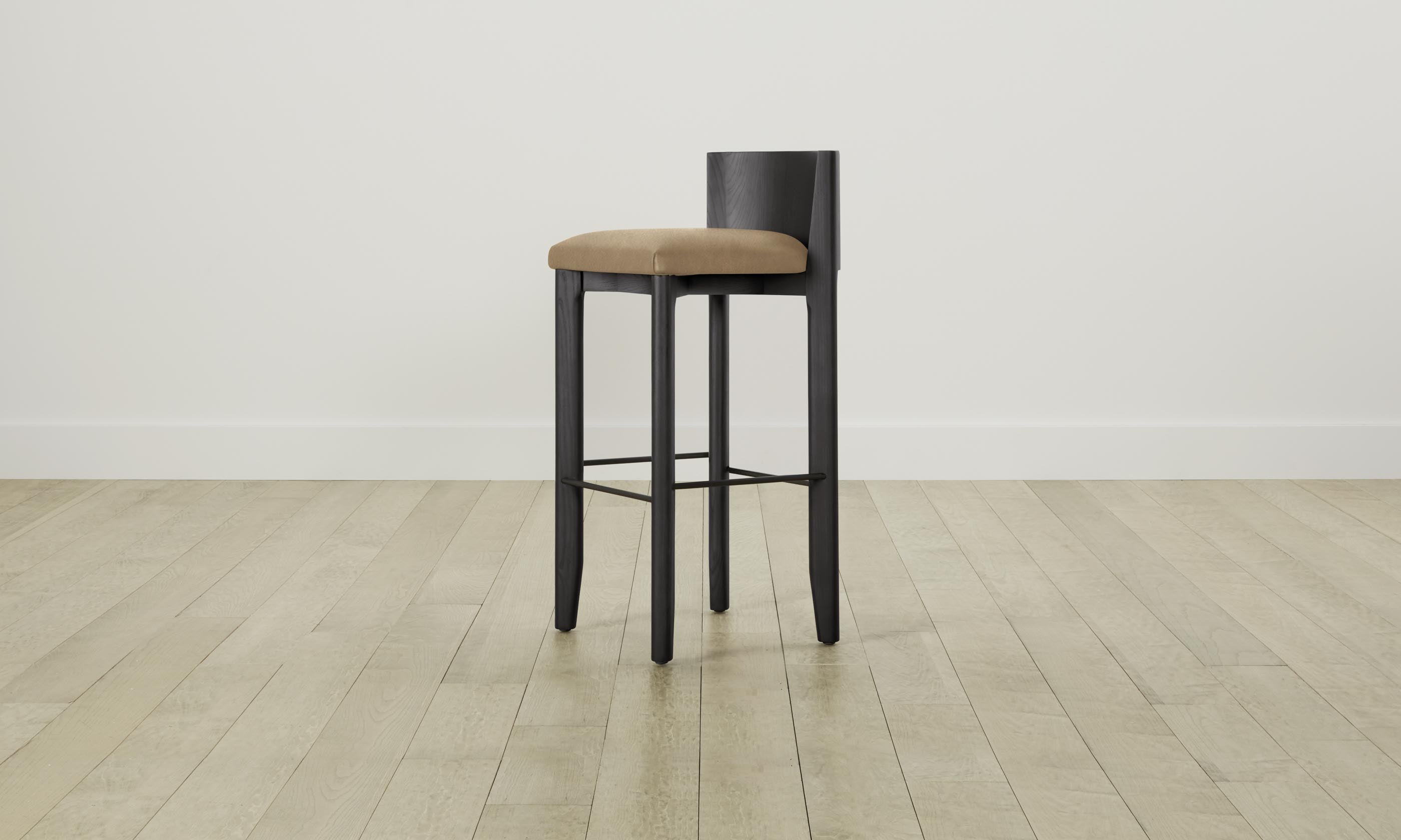 Premium Tuscan Leather Bar & Counter Stool - The Delancey - Modern Kitchen & Dining Room Stool for Home, Bar, and Restaurant Use