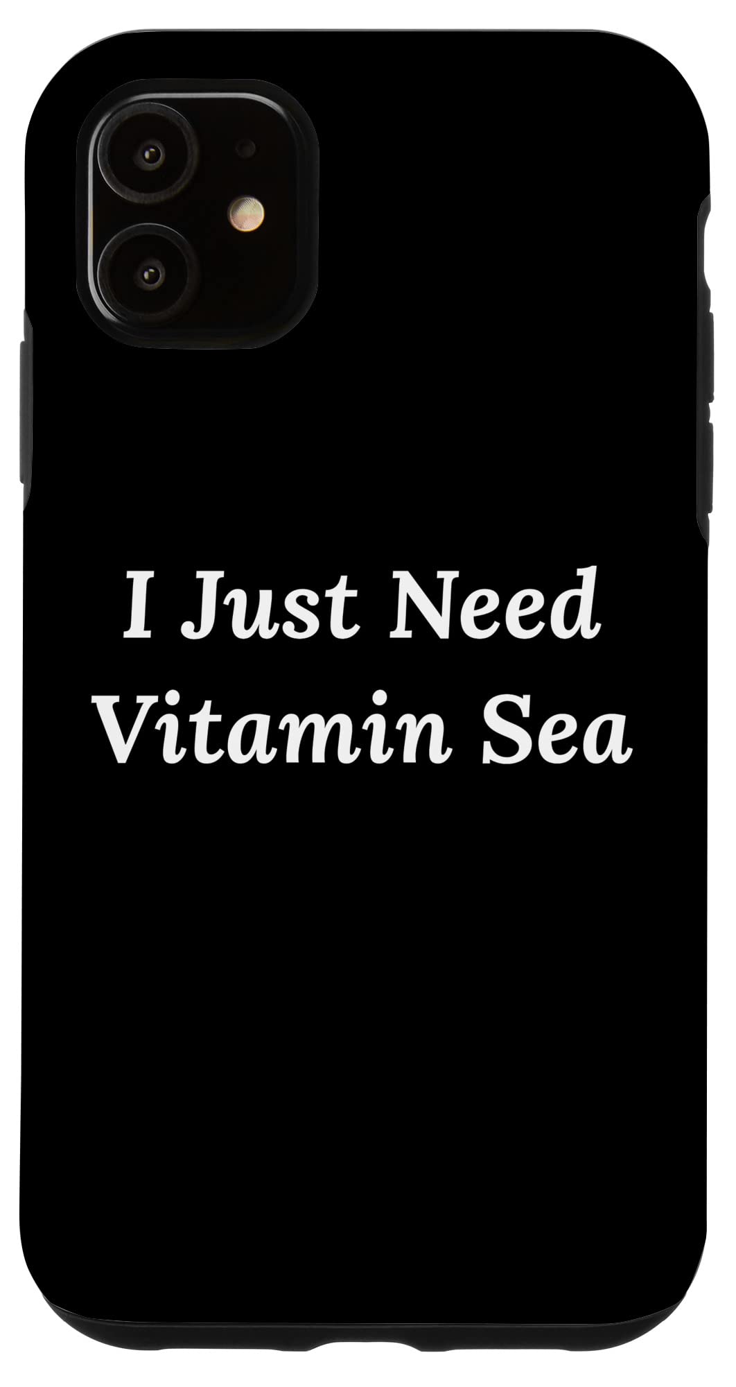 iPhone 11 Case - Premium Protective Phone Cover with Vitamin Sea Design | Perfect for Beach, Vacation & Summer Outings