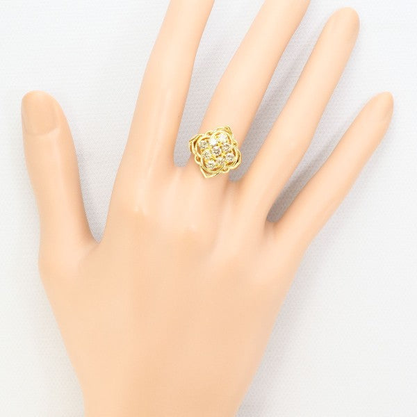 18K Yellow Gold Brown Diamond Ring for Women - Elegant Vintage Jewelry for Engagement, Wedding & Special Occasions