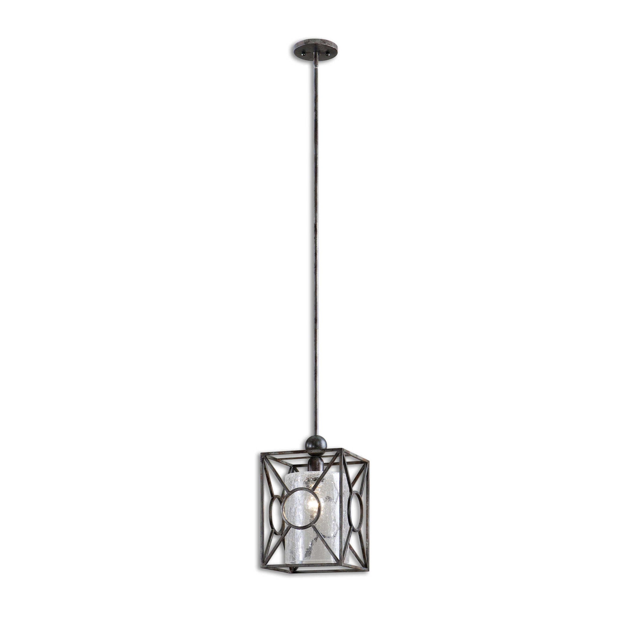 Arbela 1-Light Mini Pendant Light Fixture in Dark Gray - Perfect for Kitchen Island, Dining Room, or Entryway Lighting