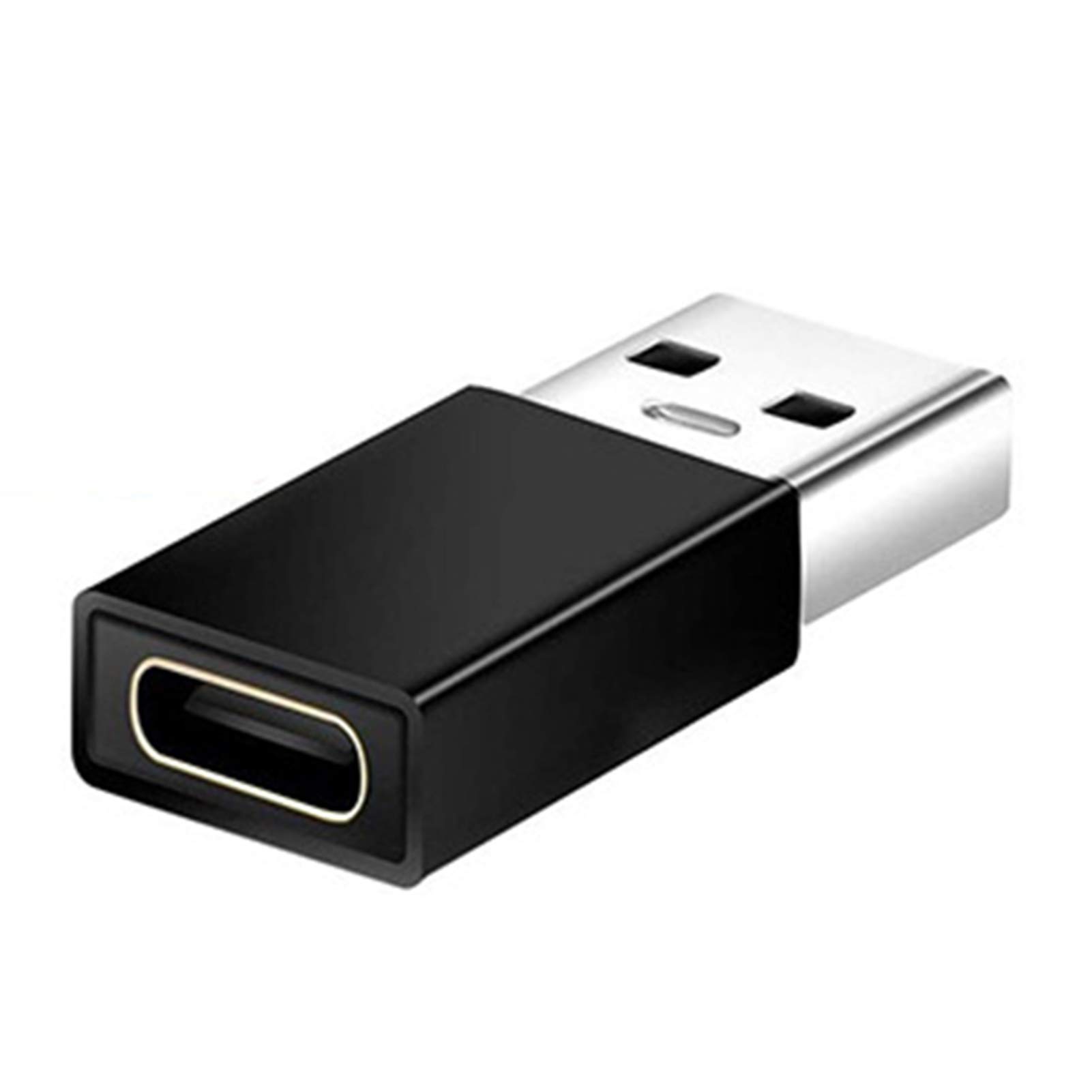 USB C Female to USB Male Adapter, Type C to USB A 3.0 Charger Cable Converter for iPhone 11/12/13/Mini/Pro/Max, AirPods, iPad, Samsung Galaxy Note 10/S20/Plus/FE/Ultra, Google Pixel 2/3/4/5/XL - Fast Charging & Data Sync - Perfect for Travel, Office & Home Use (Black)