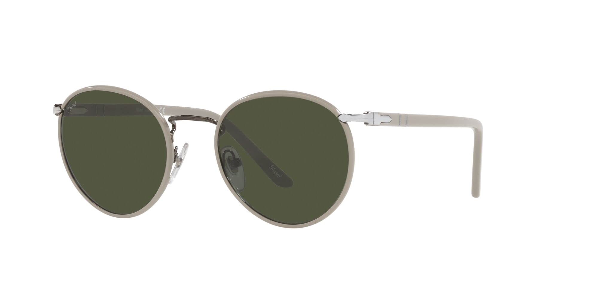 Persol PO2422SJ Round Polarized Sunglasses for Men & Women - UV Protection, Classic Retro Style for Driving, Travel & Outdoor Activities