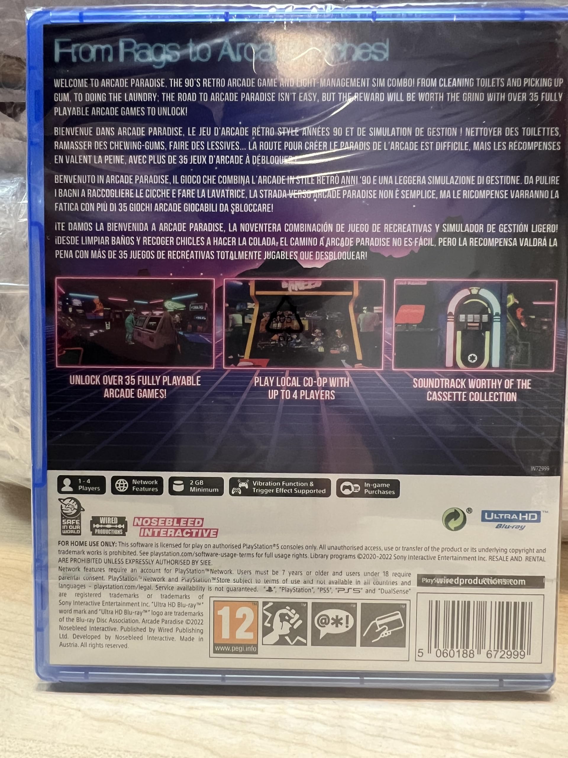 Arcade Paradise PS5 Game - Ultimate Retro Arcade Experience for PlayStation 5 | Perfect for Family Game Nights & Nostalgic Gaming Sessions