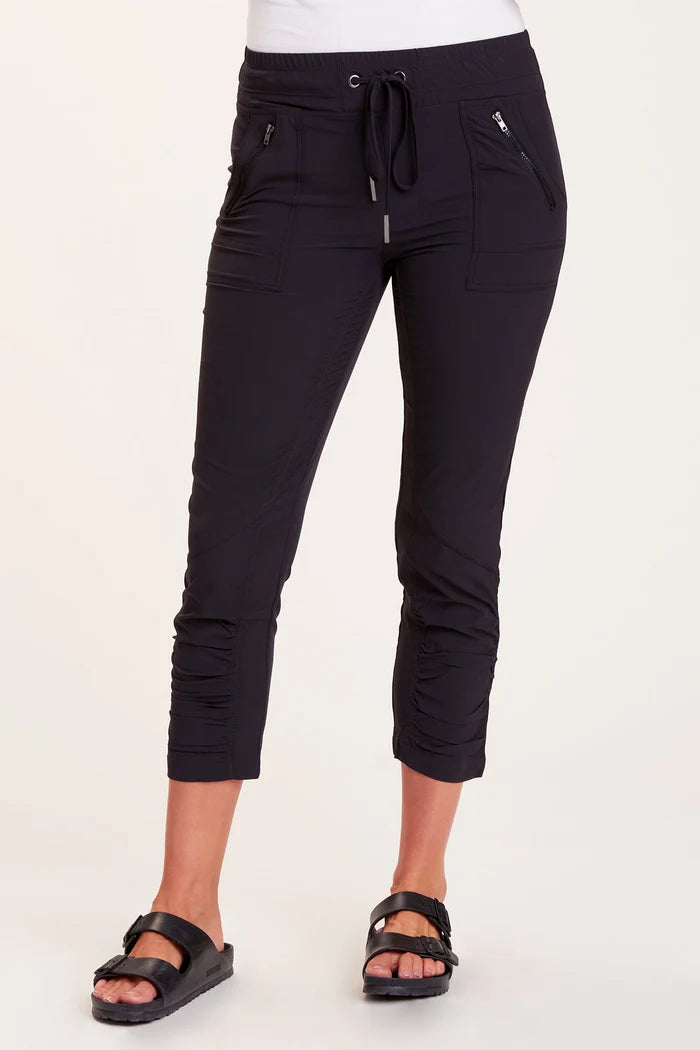 Aksana High Waist Yoga Leggings for Women - Black - Comfortable & Stretchy Workout Pants for Gym, Running, and Lounge Wear