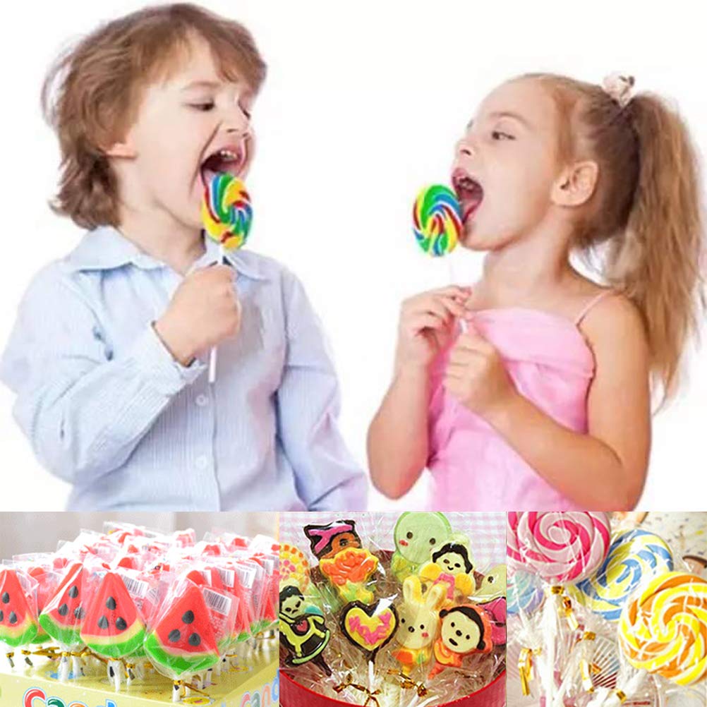 FOCCTS 300Pcs Cake Pop Sticks & Wrappers - 6 Inch Paper Lollipop Sticks with Gold Twist Ties - Perfect for Cake Pops, Lollipops, Hard Candy, Cookies, Chocolate & Party Treats - Great for Birthday, Wedding & DIY Dessert Decorations