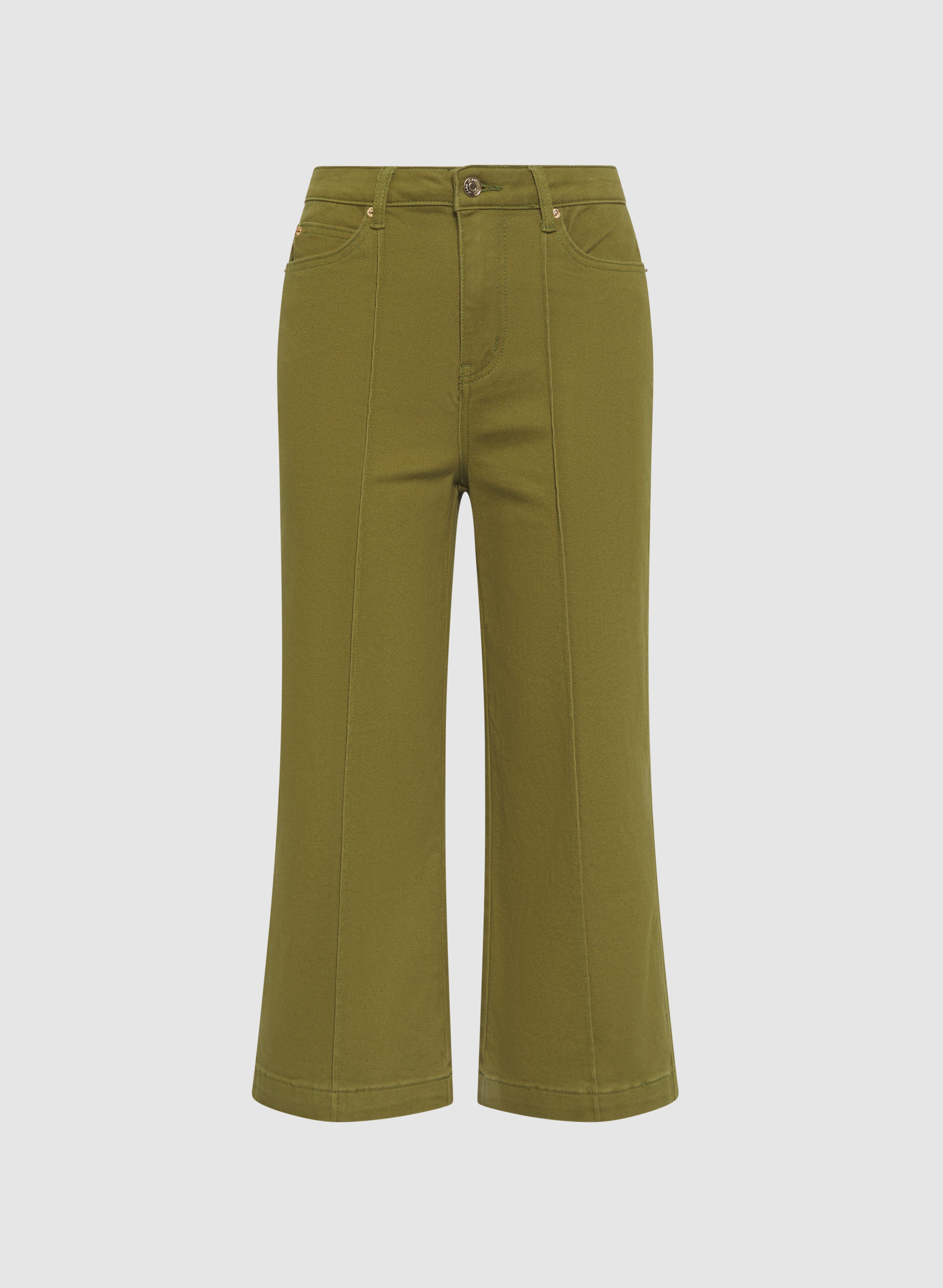 Women's High Waisted Cropped Flare Jeans - Stretchy Denim Pants for Casual & Retro Style | Perfect for Everyday Wear, Date Nights & 70s Inspired Outfits