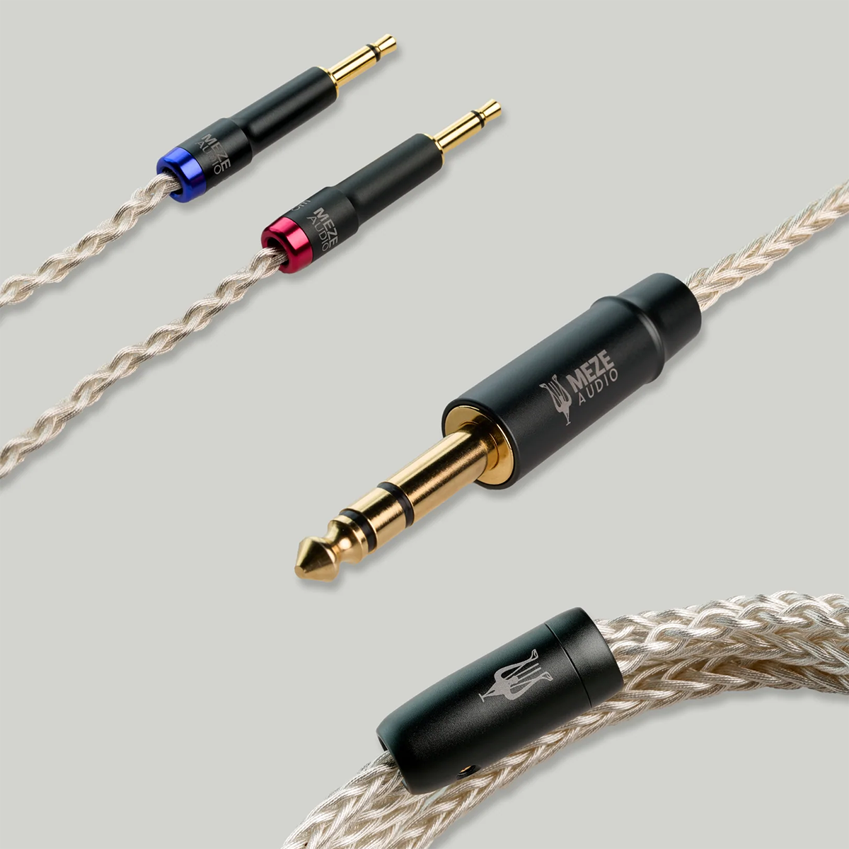 Premium Meze Mono 3.5mm Silver Plated PCUHD Audio Cable for Liric & 109 Pro Headphones - Open Box - Perfect for Audiophiles & Studio Monitoring