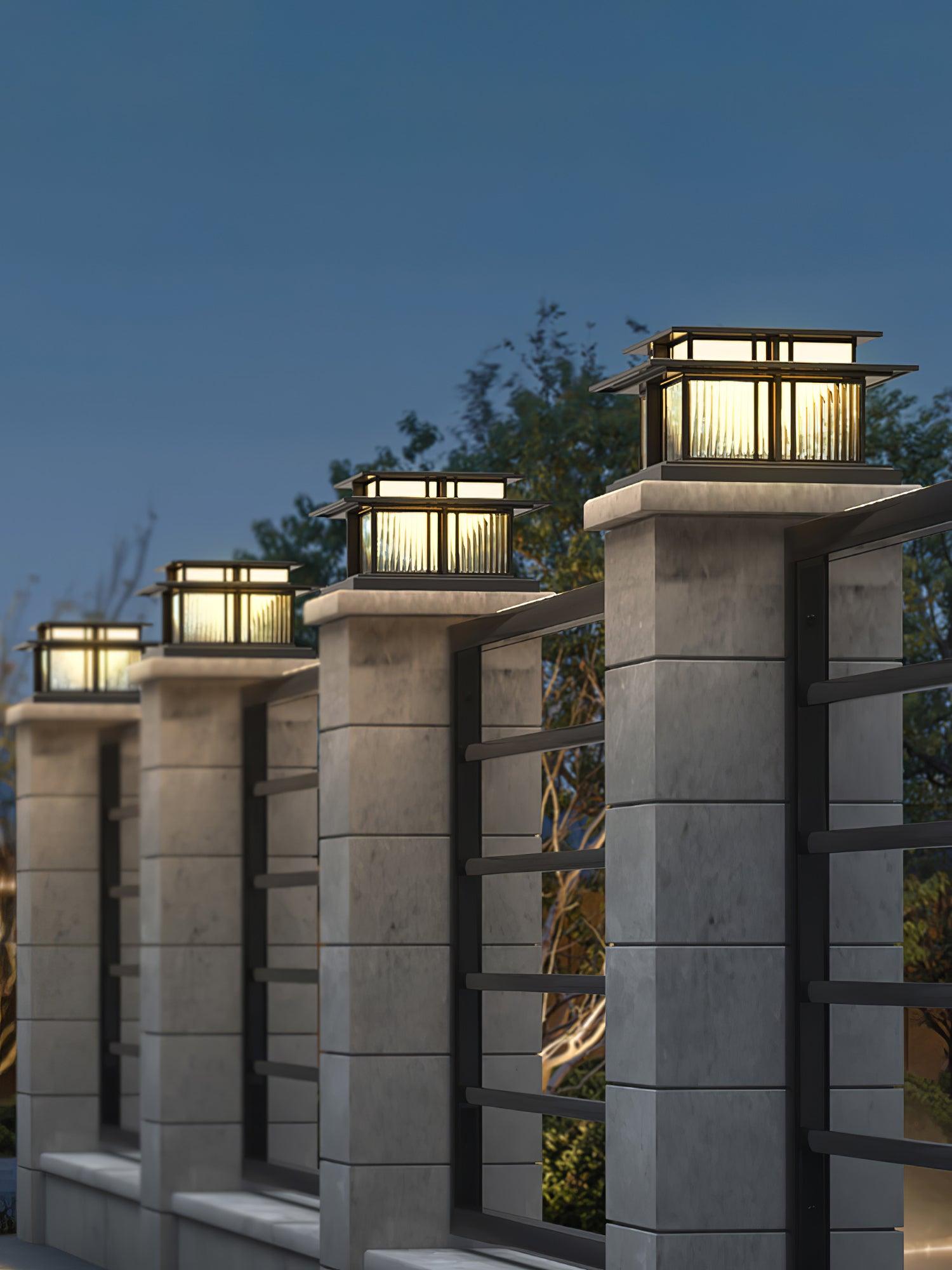 Boilyn Modern Outdoor Pillar Light - Waterproof LED Post Light for Garden, Patio, and Driveway - Energy Efficient Exterior Lighting for Home and Landscape Decor