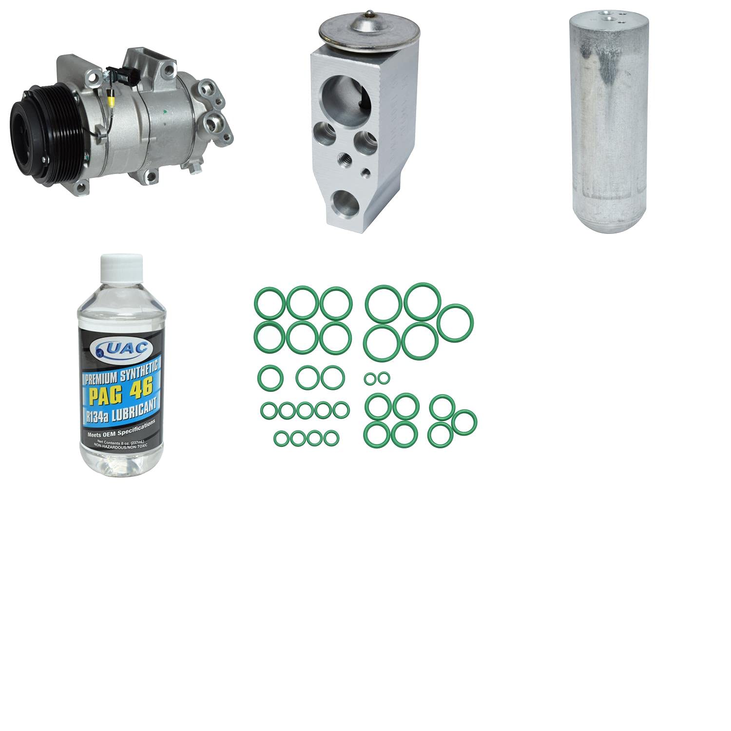 High-Quality HVAC A/C Compressor Replacement Kit - Compatible with Multiple Car Models - Perfect for AC Repair & Maintenance at Home or Auto Shop
