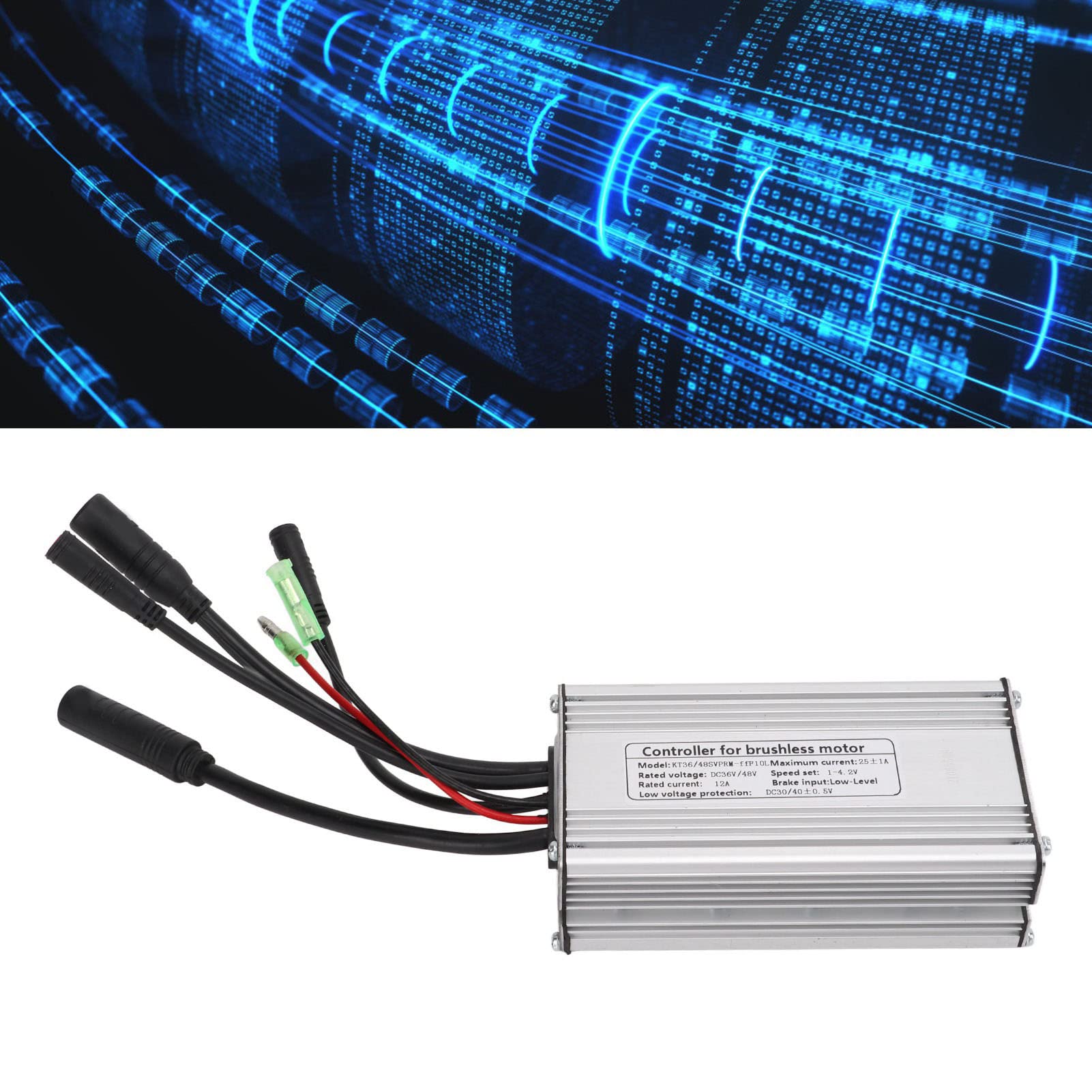 36V/48V 750W Waterproof Brushless DC Motor Controller - Electric Bike Speed Controller for E-Bikes, Scooters & DIY Projects | Perfect for Commuting, Off-Road & Urban Riding