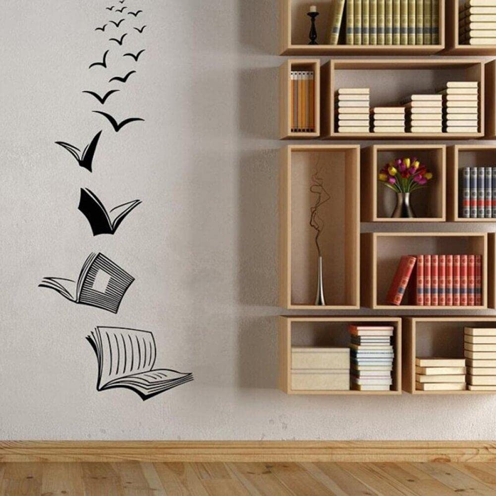 Vepoty Open Book Wall Decal - Removable Vinyl Wall Sticker for School, Classroom, Library & Home Decor - Perfect for Kids' Rooms, Study Areas & Reading Nooks