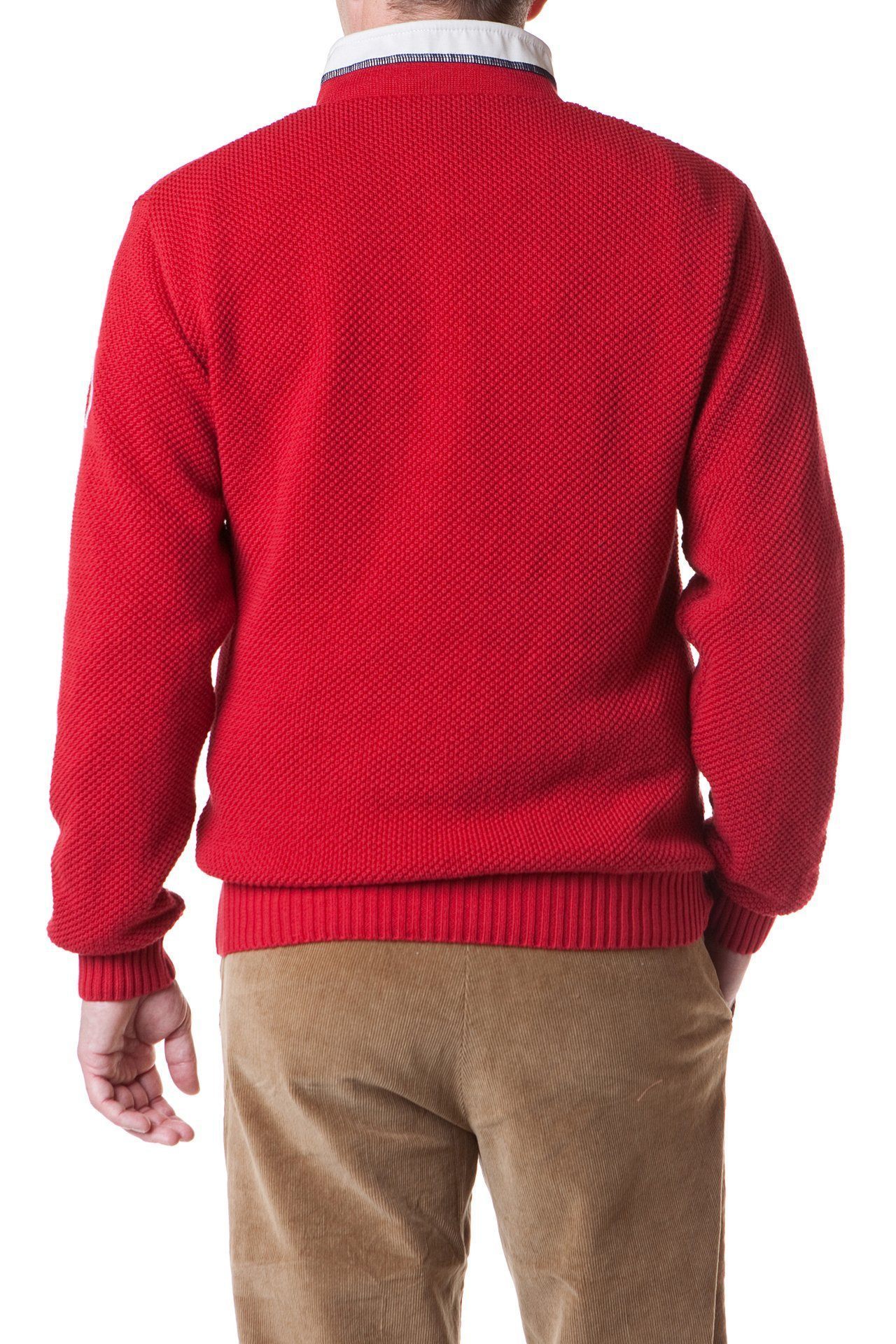Holebrook Classic Wool Pullover Sweater for Women - Warm Red Knit Jumper for Fall & Winter - Cozy Casual Outfit for Work, Travel, and Daily Wear