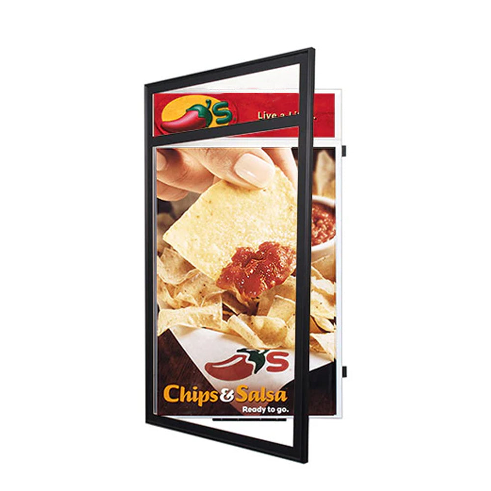 27x41 Poster Frame with Header - SwingFrame Classic Display for Art, Photos & Posters - Perfect for Home, Office & Gallery Decor
