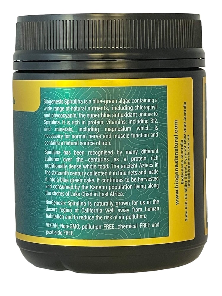 Organic Spirulina Powder 200g - Californian Desert Grown Superfood for Smoothies, Detox & Immune Support | Vegan Protein Supplement