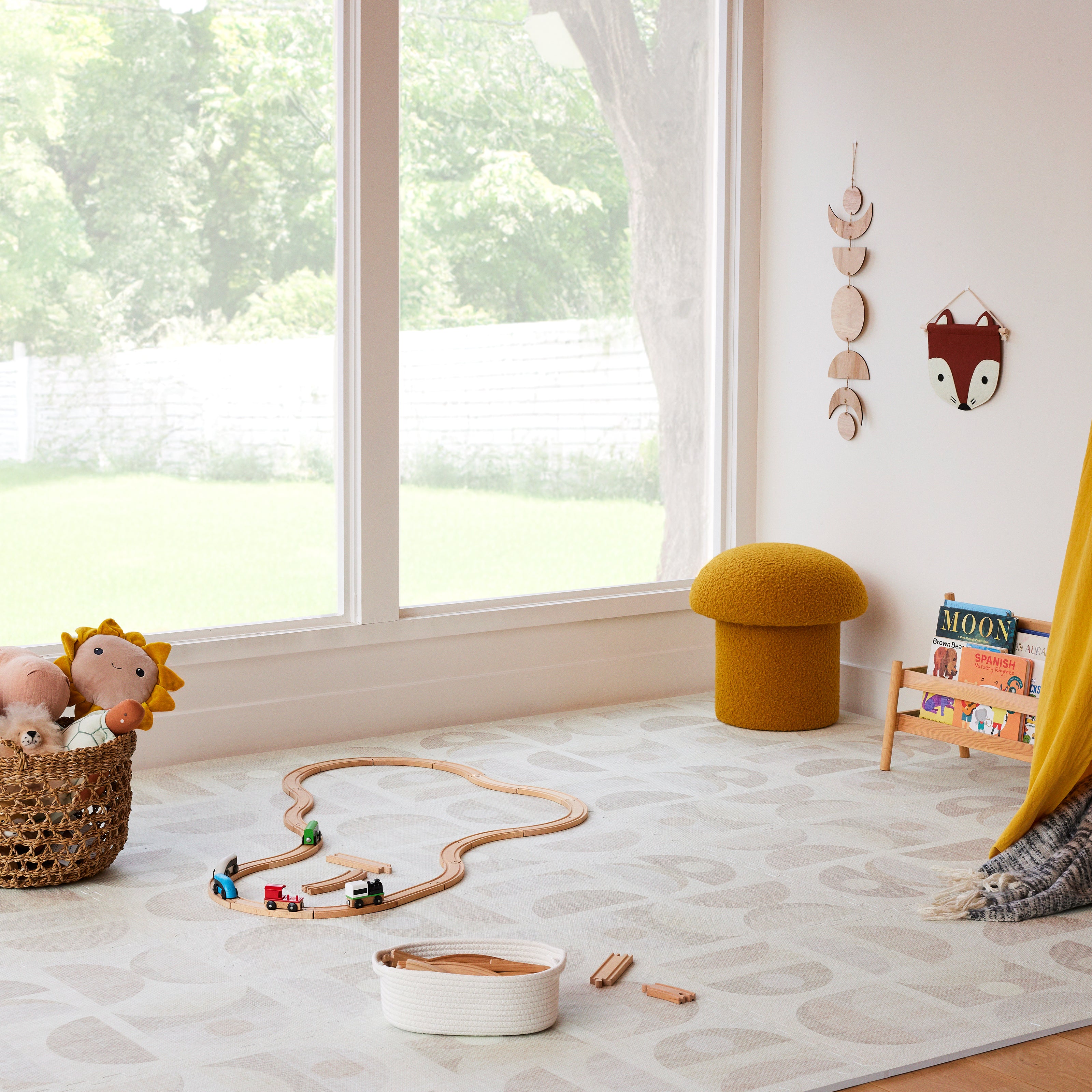 Little Nomad Play Mat | Luna - Non-Toxic Baby Play Mat for Crawling & Tummy Time | Soft & Safe Floor Mat for Nursery, Playroom & Daycare | Eco-Friendly & Machine Washable
