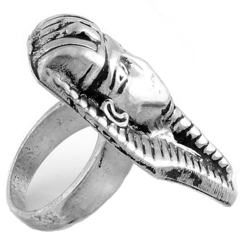 Authentic Egyptian King Tut Silver Ring - Handcrafted Jewelry for Men & Women - Perfect for Historical Costumes, Themed Parties & Unique Gifts