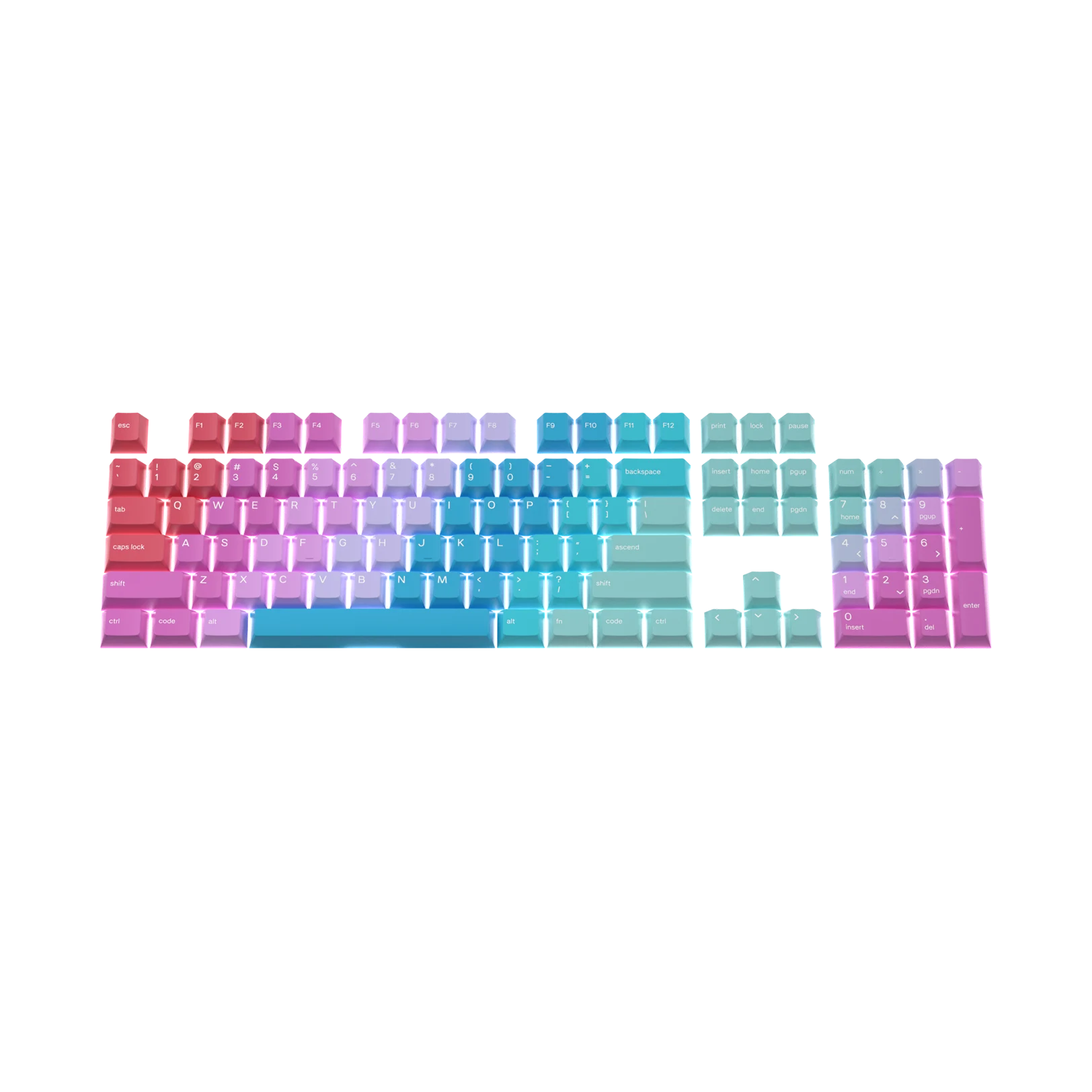 Custom Keycaps for Mechanical Keyboards - Daydream Design - Perfect for Gaming, Typing & Office Work - US Seller