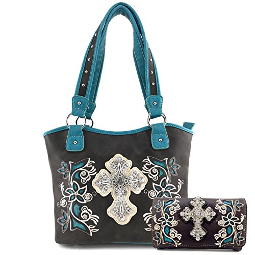 Turquoise Tote and Wallet