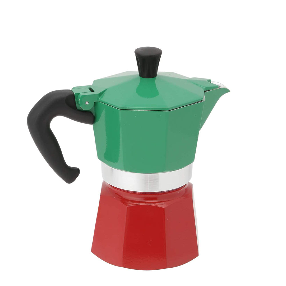 Bialetti Moka Express Italia Stovetop Espresso Maker - 3 Cup Italian Coffee Maker for Home & Office Use | Perfect for Espresso, Cappuccino & Latte | Durable Aluminum Stovetop Coffee Machine