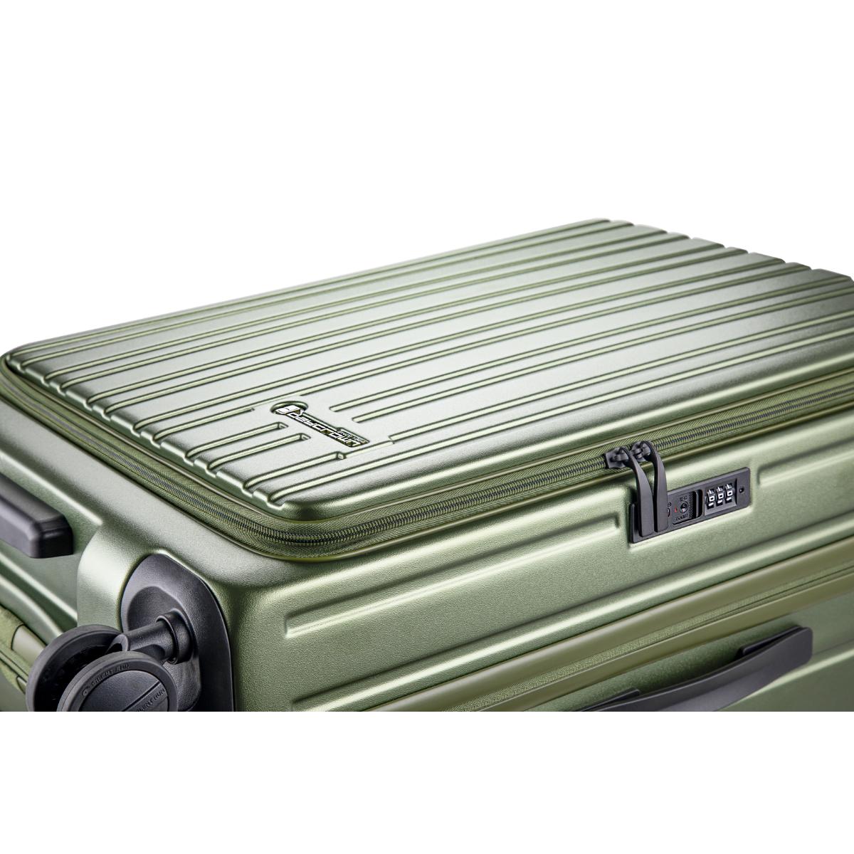 Daycrown 8528 Expandable Carry-On Luggage with Hinomoto Silent Wheels - Lightweight Spinner Suitcase for Travel, Business & Vacation - TSA Lock & Front Opening Design