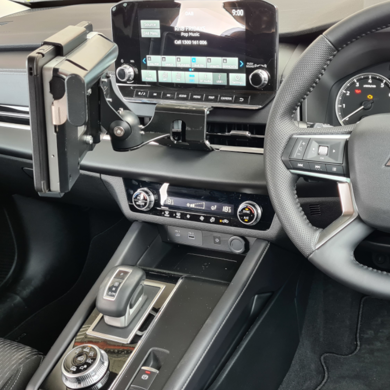 Industrial Evolution InDash Mount for Mitsubishi Outlander (2022+) - Universal Car Phone Holder for Safe Driving & GPS Navigation - Perfect for Road Trips, Commuting & Hands-Free Calling