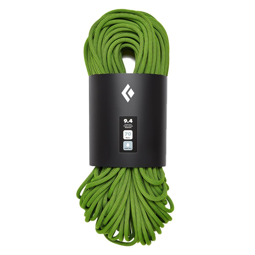 Black Diamond 9.4 Dry Climbing Rope - Lightweight & Durable for Rock Climbing, Mountaineering & Outdoor Adventures