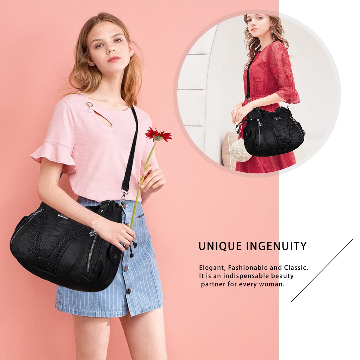 Stylish Women's Tote & Shoulder Bags - Fashionable Synthetic Leather Handbags for Work & Travel | Trendy Purses, Satchels & Top Handle Bags for Everyday Use, Office & Shopping